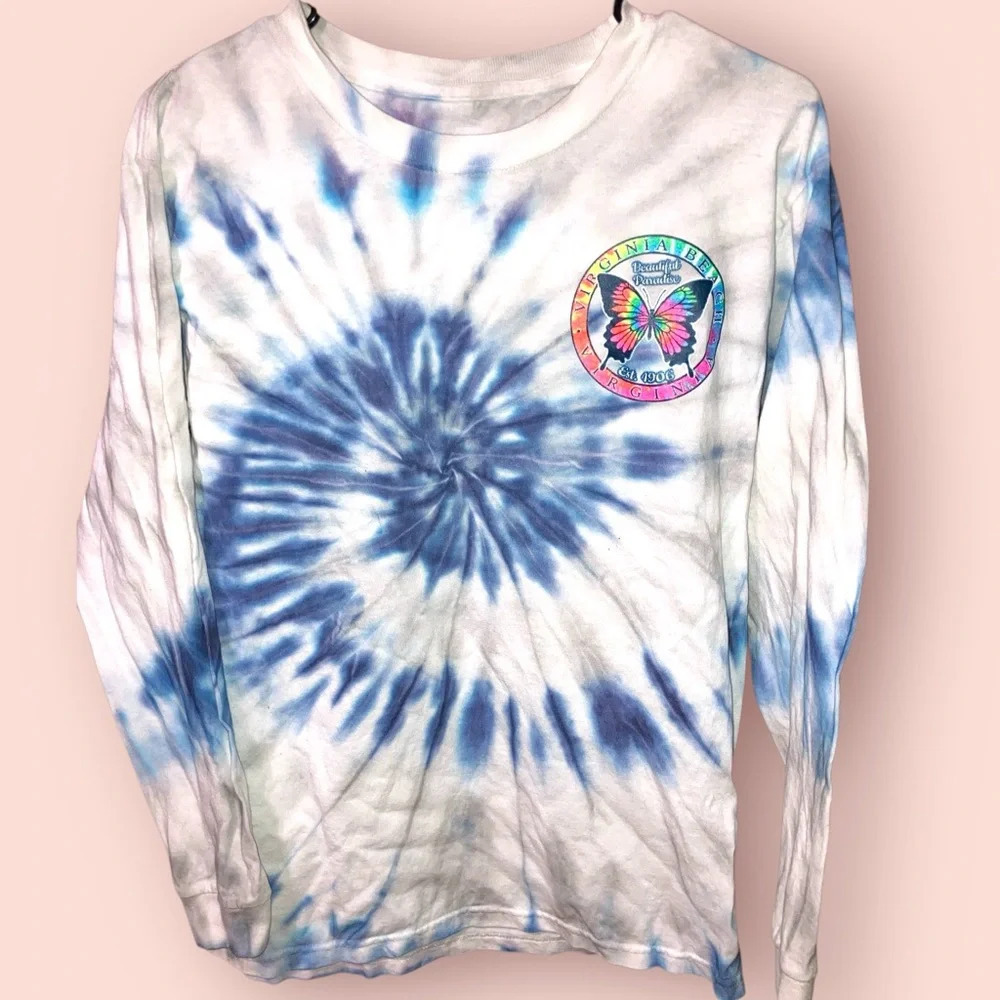 🛍️$2 SALE WHEN BUNDLED| Virginia Beach Tye Dye Long Sleeve